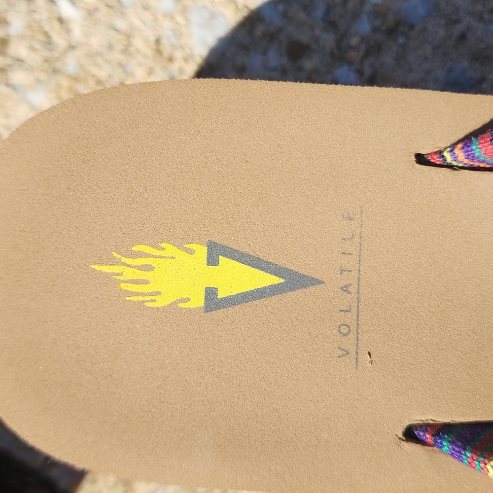 VOLATILE Colorful Flip Flops with Pattern - Picture 5 of 5